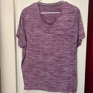GIFTED to BUYER: Champion Purple and White Relaxed Ribbed T-Shirt